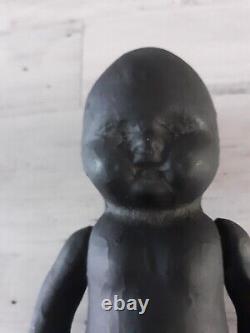 Vintage 1800s Black African American Baby Composition Jointed 9 Doll