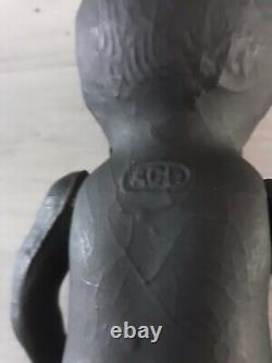 Vintage 1800s Black African American Baby Composition Jointed 9 Doll
