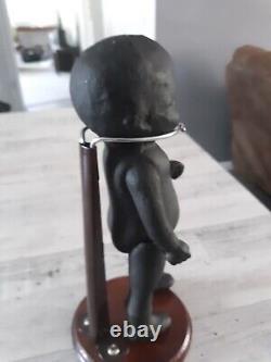 Vintage 1800s Black African American Baby Composition Jointed 9 Doll