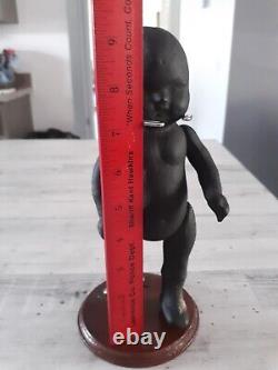 Vintage 1800s Black African American Baby Composition Jointed 9 Doll
