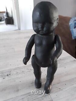 Vintage 1800s Black African American Baby Composition Jointed 9 Doll