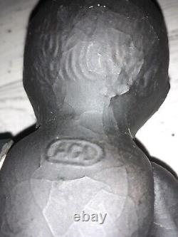 Vintage 1800s Black African American Baby Composition Jointed 9 Doll