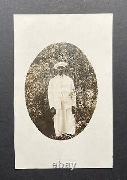 Vintage 1910s African American Cook Uniform Occupational Labor Photo