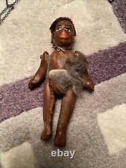 Vintage 1930's Folk Art Black African American Articulated Doll