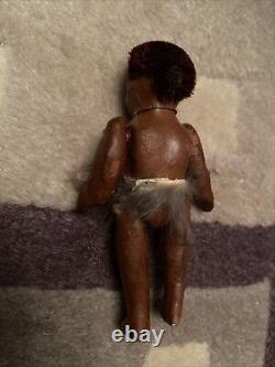 Vintage 1930's Folk Art Black African American Articulated Doll