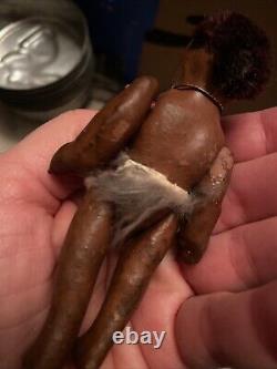 Vintage 1930's Folk Art Black African American Articulated Doll
