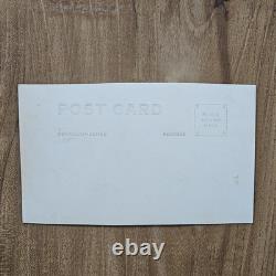 Vintage 1930's Handsome African American Couple Sitting On PaperMoon RPPC Photo