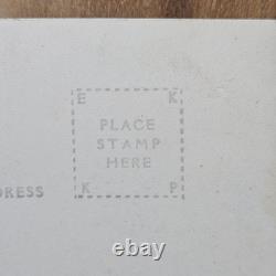 Vintage 1930's Handsome African American Couple Sitting On PaperMoon RPPC Photo