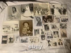 Vintage 1930s Photo African American Black Family Man Woman Children