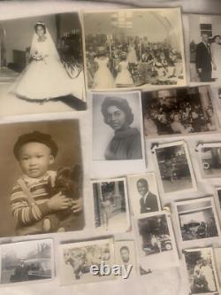 Vintage 1930s Photo African American Black Family Man Woman Children