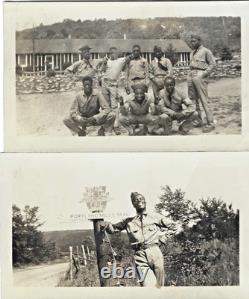 Vintage 1930s Photo LotAfrican American Men in CCCCivilian Conservation Corps