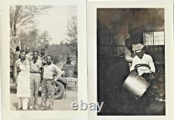 Vintage 1930s Photo LotAfrican American Men in CCCCivilian Conservation Corps