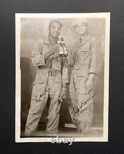 Vintage 1950s African American Soldiers Uniforms Studio Vernacular Photo