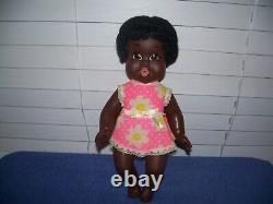 Vintage 1968 Baby Nancy Black African American Shindana Doll 13