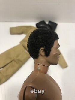 Vintage 1970 Hasbro GI Joe Black Adventurer African American AA w Orig. Clothes