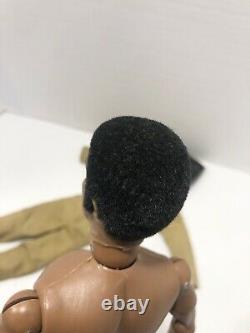 Vintage 1970 Hasbro GI Joe Black Adventurer African American AA w Orig. Clothes