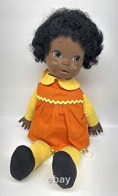 Vintage 1970 Talking Tamu 16 Doll African American Shindana Toys RARE! READ