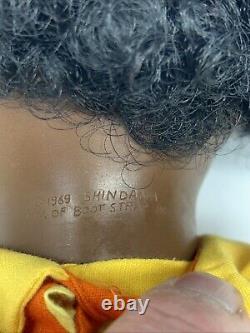 Vintage 1970 Talking Tamu 16 Doll African American Shindana Toys RARE! READ