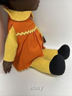 Vintage 1970 Talking Tamu 16 Doll African American Shindana Toys RARE! READ