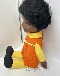 Vintage 1970 Talking Tamu 16 Doll African American Shindana Toys RARE! READ