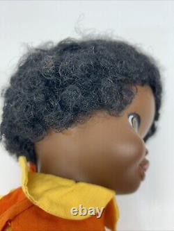 Vintage 1970 Talking Tamu 16 Doll African American Shindana Toys RARE! READ