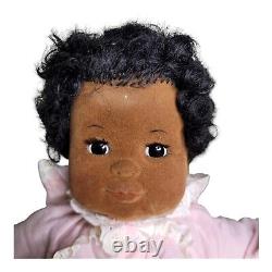 Vintage 1975 Ideal Black African American Doll VELVET SKIN BABY DREAMS 17