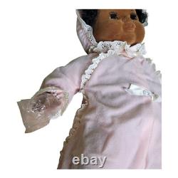 Vintage 1975 Ideal Black African American Doll VELVET SKIN BABY DREAMS 17