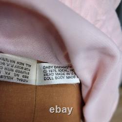 Vintage 1975 Ideal Black African American Doll VELVET SKIN BABY DREAMS 17