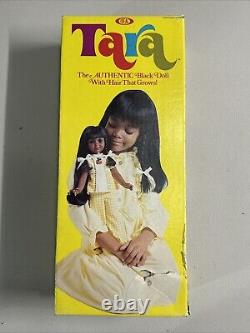 Vintage 1976 Ideal Tara African American Doll New in Damaged Box
