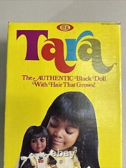 Vintage 1976 Ideal Tara African American Doll New in Damaged Box