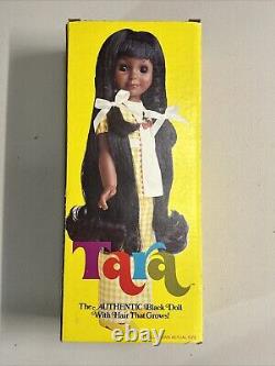 Vintage 1976 Ideal Tara African American Doll New in Damaged Box