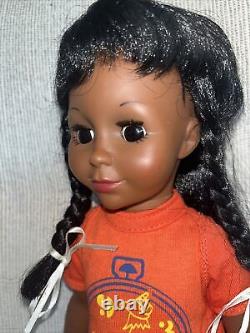 Vintage 1976 Tara Doll by Ideal Black African American In Dandy Denims Outfit