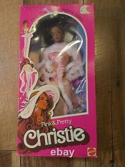 Vintage 1981 Pink & Pretty Christie Barbie 3555 African American Black