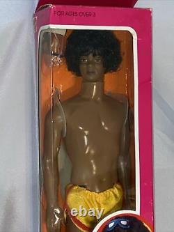 Vintage 1981 SUNSATIONAL MALIBU Black KEN (AA) California Look! Barbie 3849 NRFB
