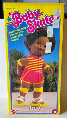 Vintage 1982 Mattel African American Black Baby Skates Doll NIOB NRFB #5913