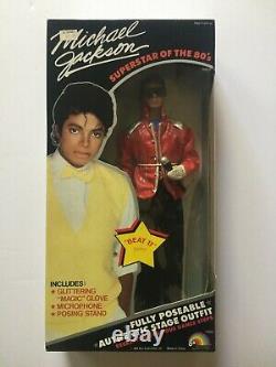 Vintage 1984 LJN Michael Jackson American Music Awards 12 Doll Beat It Thriller