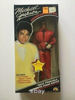 Vintage 1984 LJN Michael Jackson American Music Awards 12 Doll Beat It Thriller