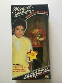 Vintage 1984 LJN Michael Jackson American Music Awards 12 Doll Beat It Thriller