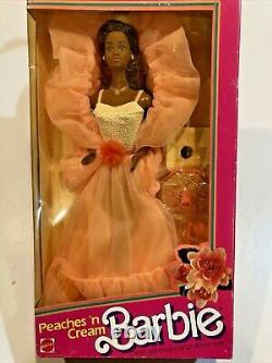Vintage 1984 Mattel PEACHES'N CREAM AA Black Barbie Doll NRFB NIB