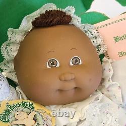 Vintage 1985 Cabbage Patch Kids Preemie Baby African American Black Doll In Box