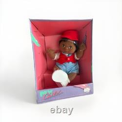 Vintage 1985 Mattel MY CHILD African American Black Boy Plush Doll NEW in Box