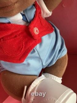 Vintage 1985 Mattel MY CHILD African American Black Boy Plush Doll NEW in Box