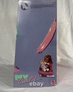 Vintage 1985 Mattel MY CHILD African American Black Girl Plush Doll NEW in Box