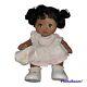 Vintage 1985 Mattel My Child Doll African American Pink White Dress Original