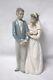 Vintage 1990 Lladro #5835 African American I Do Wedding Couple No Box EUC