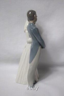 Vintage 1990 Lladro #5835 African American I Do Wedding Couple No Box EUC