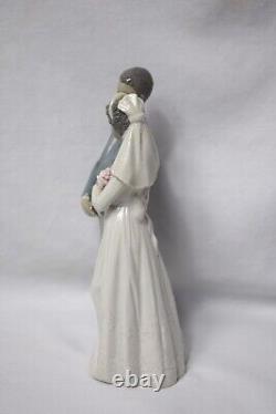 Vintage 1990 Lladro #5835 African American I Do Wedding Couple No Box EUC