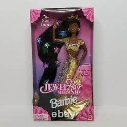 Vintage 1995 New in Box Jewel Hair Mermaid Barbie African American Barbie Doll