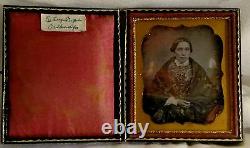 Vintage 19th Century 1/6th plate Daguerreotype Picture of a Black Woman
