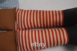 Vintage 3 Ft Raggedy Ann Handmade Cloth Black African American Dolls Ethnic
